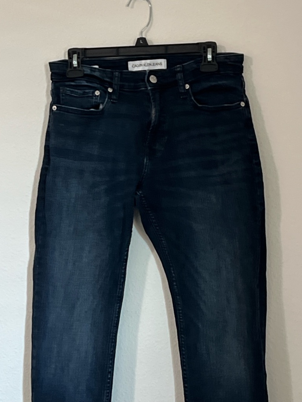 Calvin Klein Men’s Dark Wash‎ Slim Straight Jeans, Size 30 - Picture 2 of 11